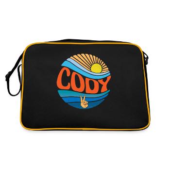 Cody Shirt Vintage Sunset Cody Groovy Tie Dye - Retro Bag - black/gold - Back