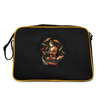 BOUDDHA en Poissons - Sac Retro - noir/or - Dos