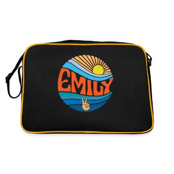 Emily Shirt Vintage Sunset Emily Groovy Tie Dye - Sac Retro - noir/or - Dos