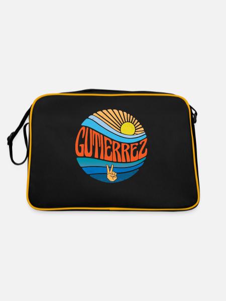 Gutierrez Chemise Vintage Sunset Gutierrez Groovy - Sac Retro - noir/or - Dos