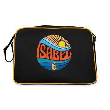 Isabel Shirt Vintage Sunset Isabel Groovy Tie Dye - Retro Bag - black/gold - Back