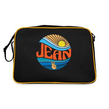 Jean Shirt Vintage Sunset Jean Groovy Tie Dye - Retro Bag - black/gold - Back