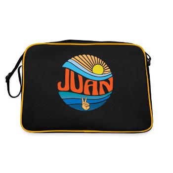 Juan Shirt Vintage Sunset Juan Groovy Tie Dye - Retro Bag - black/gold - Back