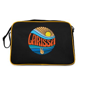 Larissa Chemise Vintage Sunset Larissa Groovy Cravate - Sac Retro - noir/or - Dos