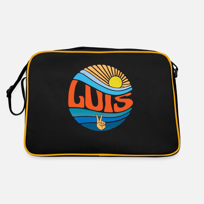 Luis Hemd Vintage Sunset Luis Groovy Tie Dye Retro Tasche