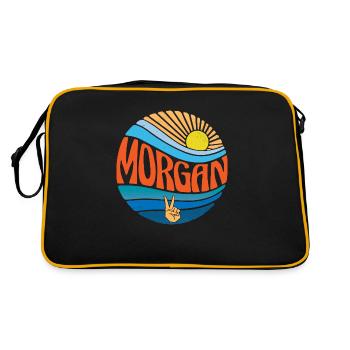 Morgan Shirt Vintage Sunset Morgan Groovy Tie Dye - Sac Retro - noir/or - Dos