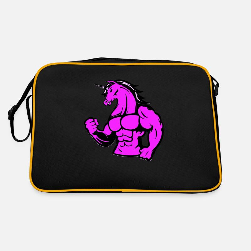 strong unicorn Retro Tasche
