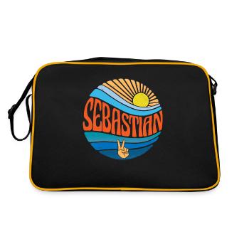 Chemise Sebastian Vintage Sunset Sebastian Groovy - Sac Retro - noir/or - Dos