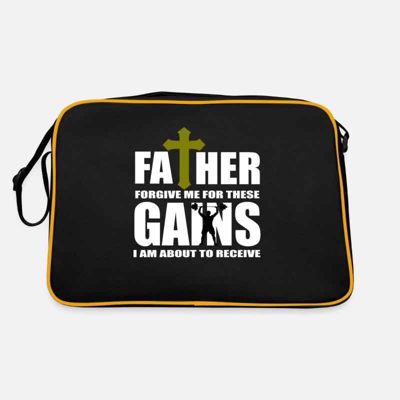 Gym quote logo Retro Bag