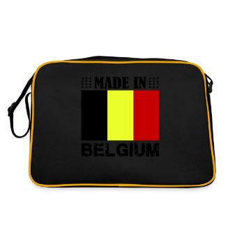 made in belgium - Retro Tasche - Schwarz/Gold - Hinten