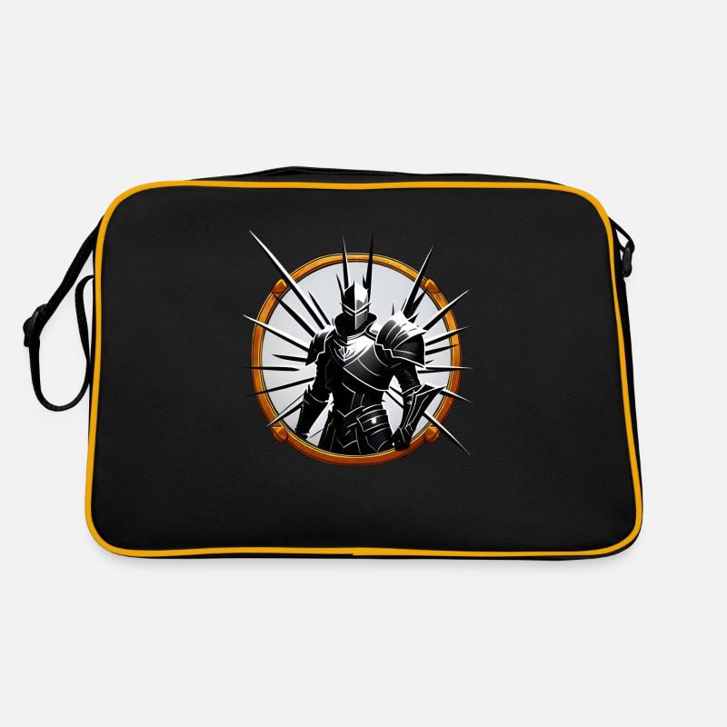 Wilder Ritter - Retro Tasche - Schwarz/Gold