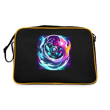 Infinite space - Retro Bag - black/gold - Back