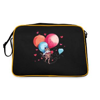 Mina la chatte aux ballons - Sac Retro - noir/or - Dos