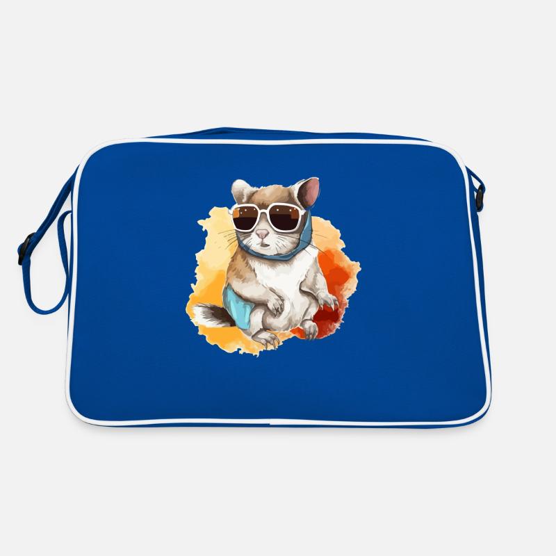 Zik l'écureuil à lunettes Sac Retro
