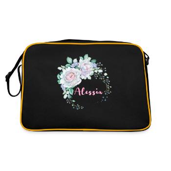 Pour Alessia - Sac Retro - noir/or - Dos