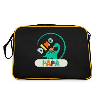 Dino Papa - Sac Retro - noir/or - Dos