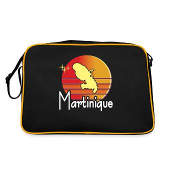 belle idée de Cadeau Original de la Martinique - Sac Retro - noir/or - Dos