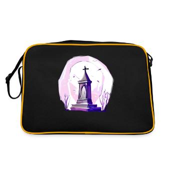 Abandoned tombstone - Retro Bag - black/gold - Back