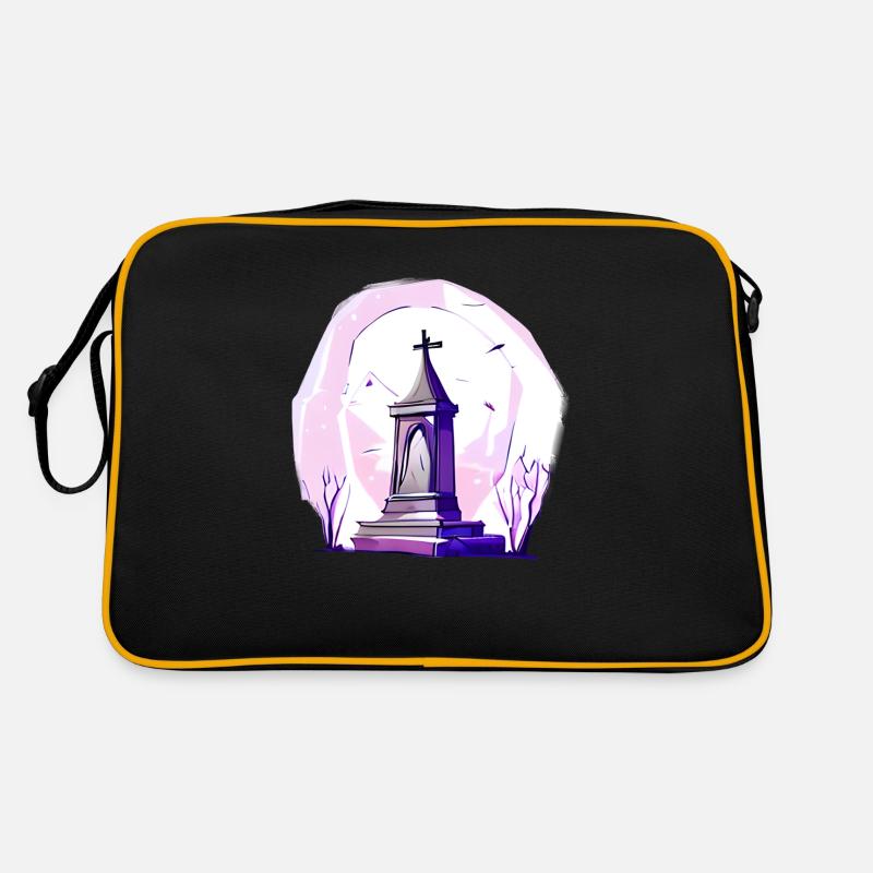 Abandoned tombstone Retro Bag