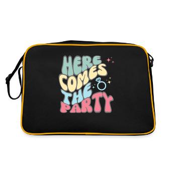 Here comes the Party -team de la mariée - Sac Retro - noir/or - Dos