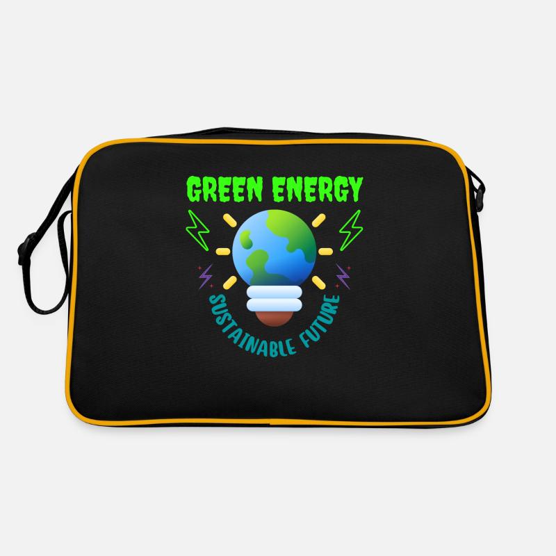 Énergie verte, avenir durable Sac Retro