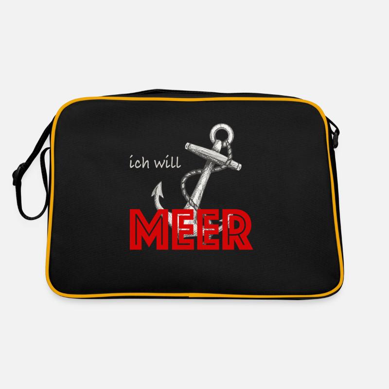 Ich will meer Retro Tasche