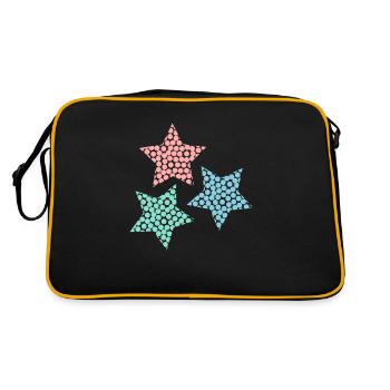 ALLES GUTE ZUM NEUEN JAHR. SAINT SYLVESTER. NEUJAHR - Retro Tasche - Schwarz/Gold - Hinten