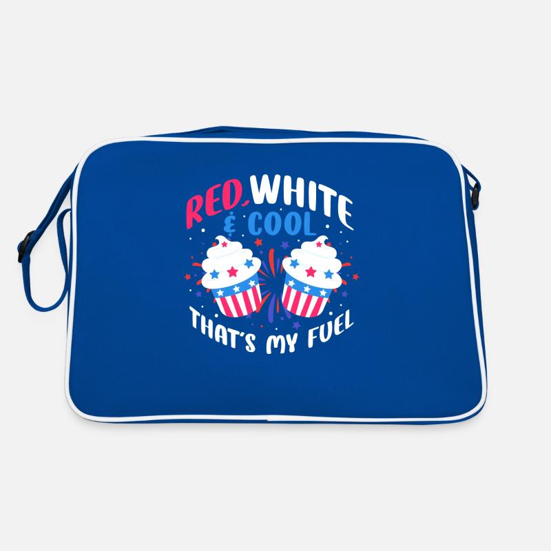 Rouge, Blanc et cool C’est mon carburant Sac Retro