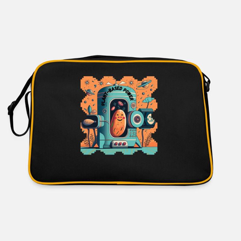 Sweet potato in space plant based power Retro Bag