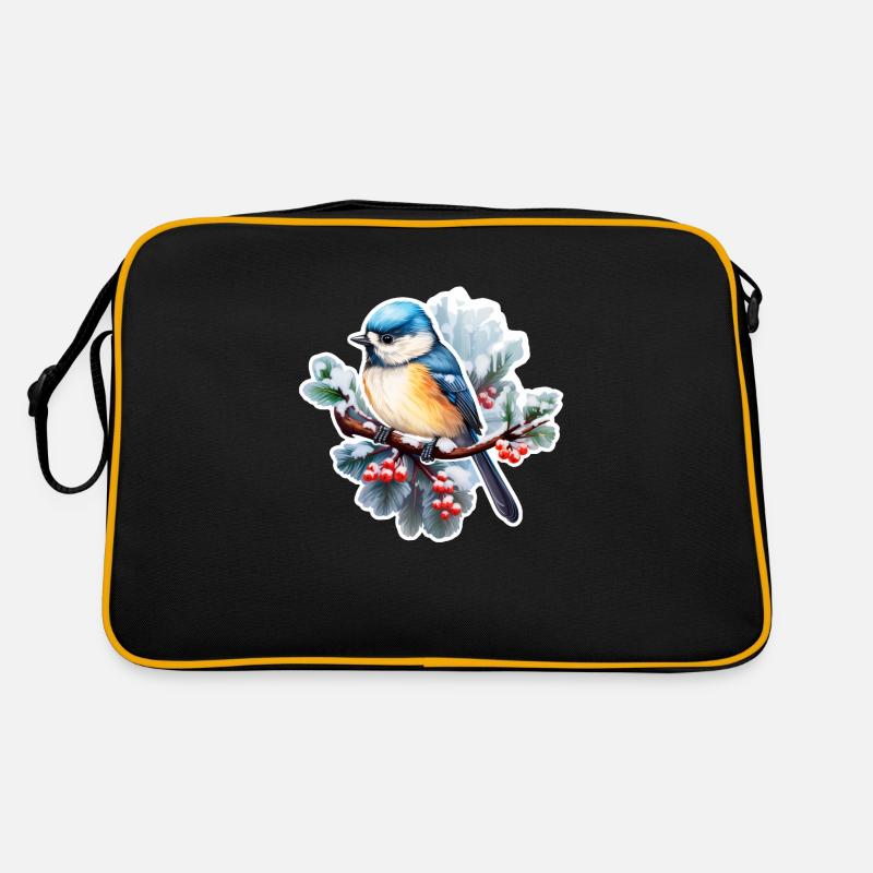 Blue in winter Retro Bag