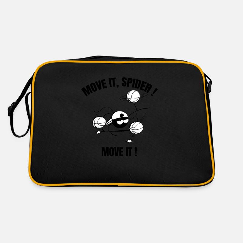 Beth die Spinne - Basketball (Textversion) Retro Tasche