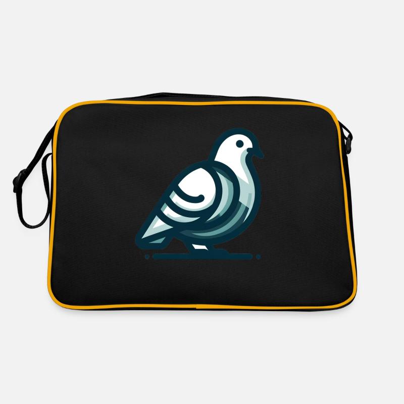 Eine dicke Taube Retro Tasche
