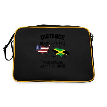 Distance Means So Little When Someone Means Much - Retro Bag - black/gold - Back