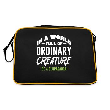 In A World Full Of Ordinary Creature Be A - Retro Bag - black/gold - Back