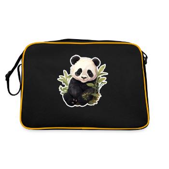 Panda - Sac Retro - noir/or - Dos