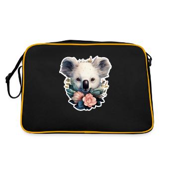 Koala Cute - Retro Bag - black/gold - Back