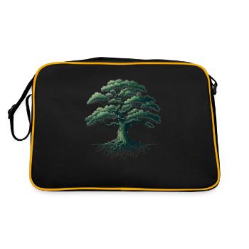 Tree - Retro Bag - black/gold - Back