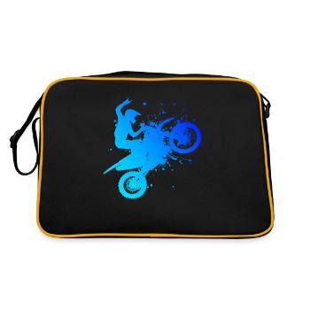 Dirt Bike Motocross Freestyle Motocross Hommes - Sac Retro - noir/or - Dos