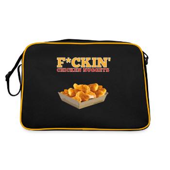 F*CKIN CHICKEN NUGGETS-CENSURÉ-NEG’S URBAN SPORTS - Sac Retro - noir/or - Dos