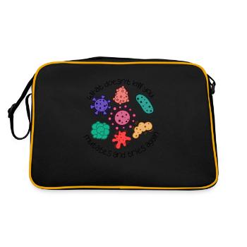 Citation scientifique drôle La science s’en fiche croit - Sac Retro - noir/or - Dos