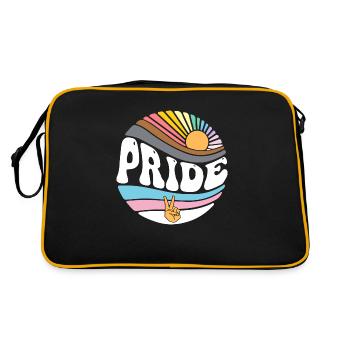 Groovy LGBT Rights Pride - Vintage Gay Lesbian - Retro Bag - black/gold - Back