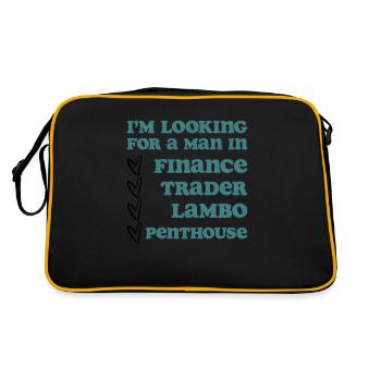 I'm looking for a man in finance - Retro Bag - black/gold - Back