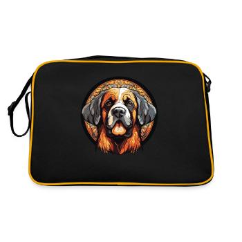 Chien de chasse Bernandiner - Sac Retro - noir/or - Dos