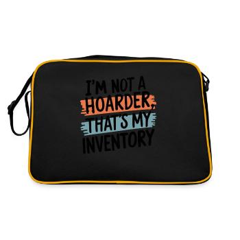 Je ne suis pas un thésauriseur, c’est mon inventaire - Sac Retro - noir/or - Dos