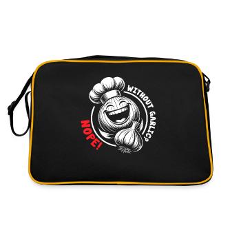 Bulbe d’ail rieur - jamais sans ail - Sac Retro - noir/or - Dos