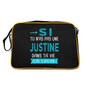 Justine Si tu n as pas une justine - Sac Retro - noir/or - Dos