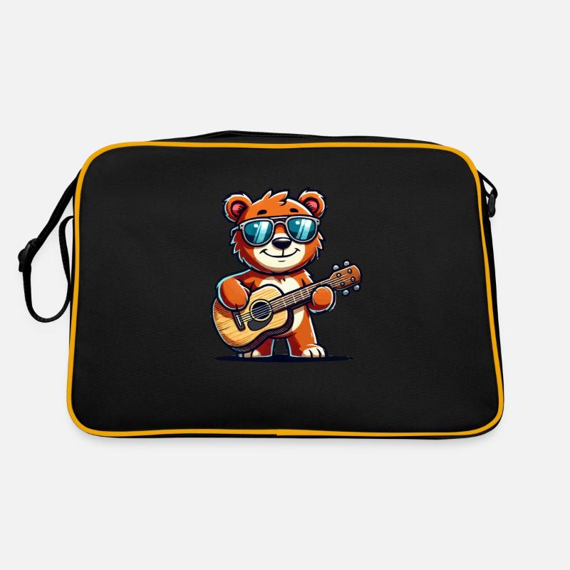 Ours Lunettes de Soleil Guitariste Sac Retro
