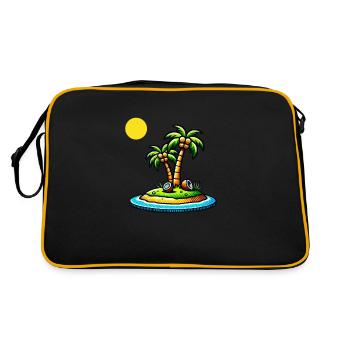 Palm Island - Retro Bag - black/gold - Back