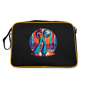 Disco fever - Retro Bag - black/gold - Back
