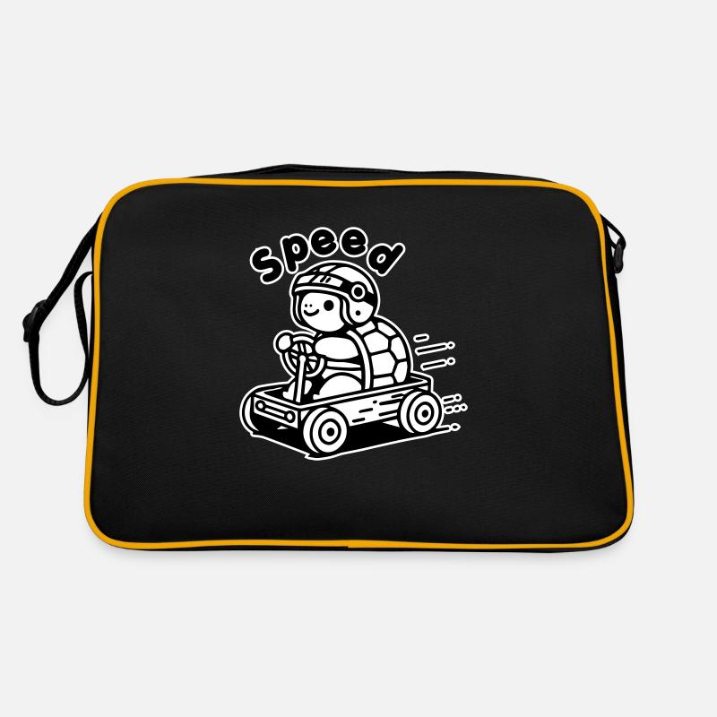 Turtle Racing une caisse à savon - Design « Speed » Sac Retro